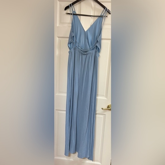 LULU’S Lost in Paradise Slate Blue Maxi Dress Size Medium NWT - Picture 6 of 13